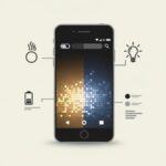 스마트폰 액정 잔상 번인 테스트 및 예방을 위한 다크모드 설정