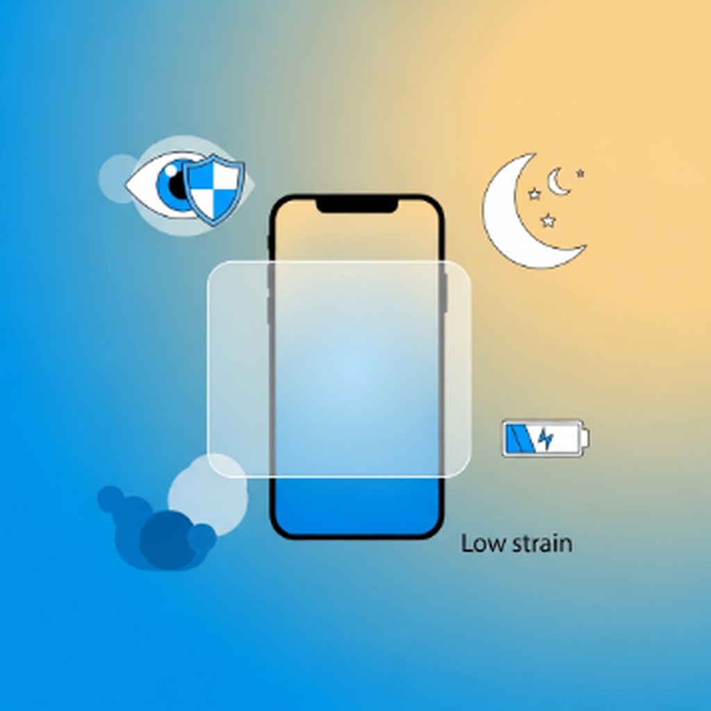 핸드폰 블루라이트 차단 필터 및 시력 보호 야간 모드 설정법