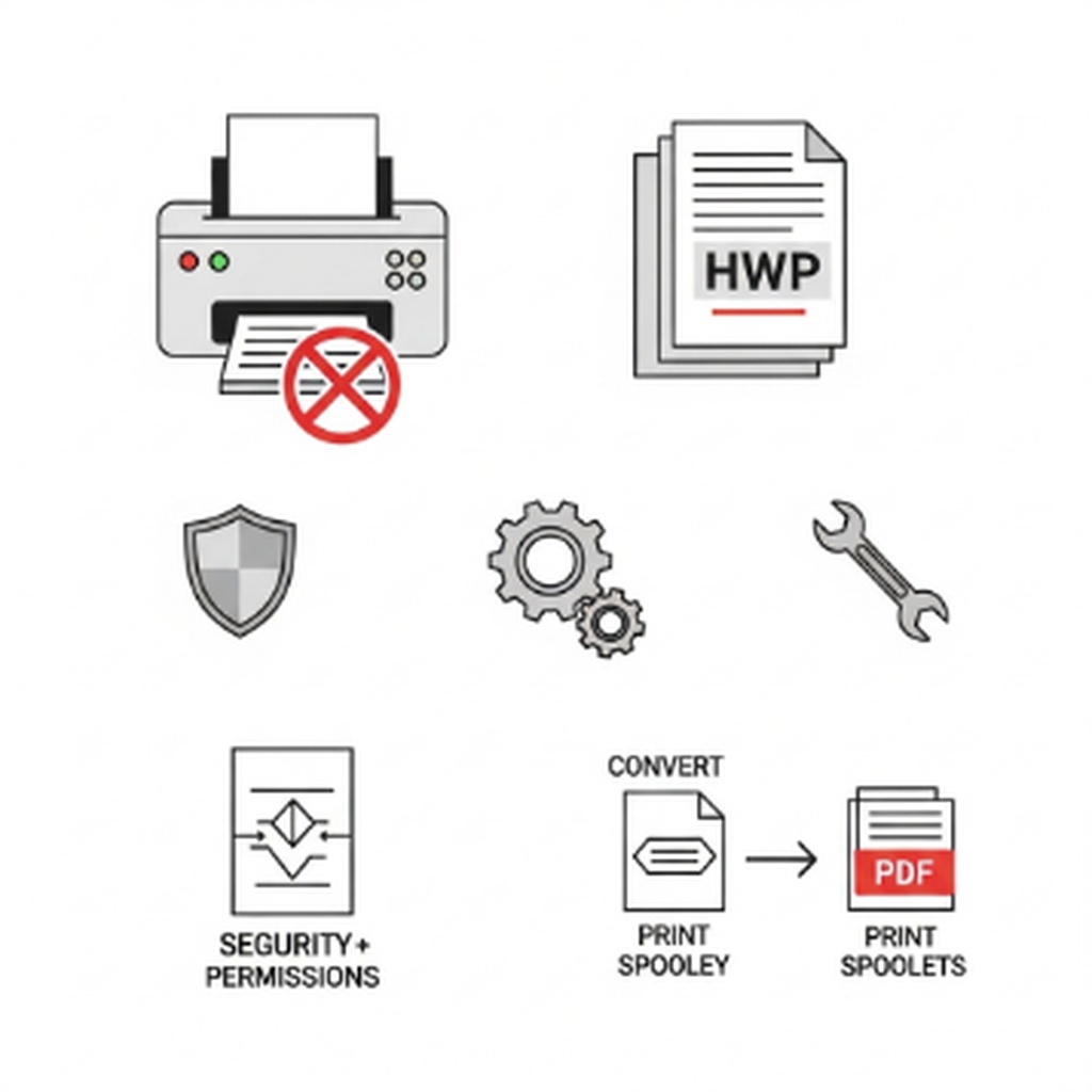 한컴오피스 뷰어 인쇄 안 될 때 해결법 및 저용량 설치 팁