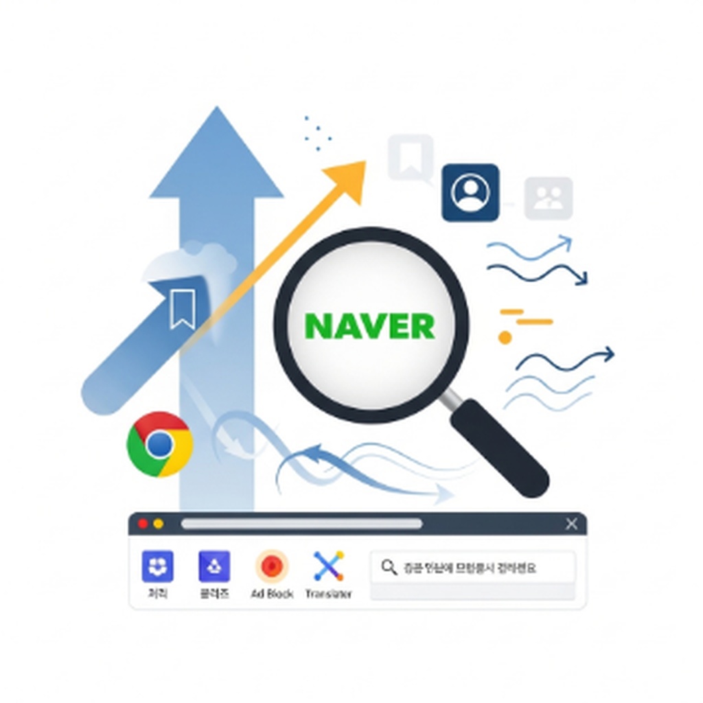구글 크롬 브라우저 기본 검색엔진 네이버로 바꾸는 방법과 핵심 꿀팁