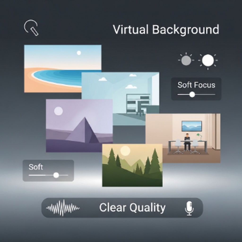 줌 화상회의 가상 배경 화면 설정 및 얼굴 보정 필터 사용법