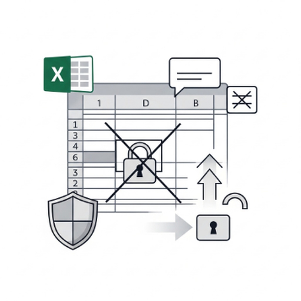 엑셀 특정 셀 마우스 우클릭 안 될 때 잠금 해제 설정 법