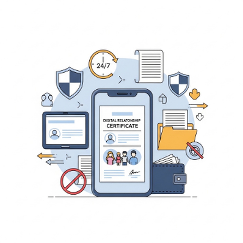 가족관계증명서 모바일 발급 및 전자문서지갑 전송 방법