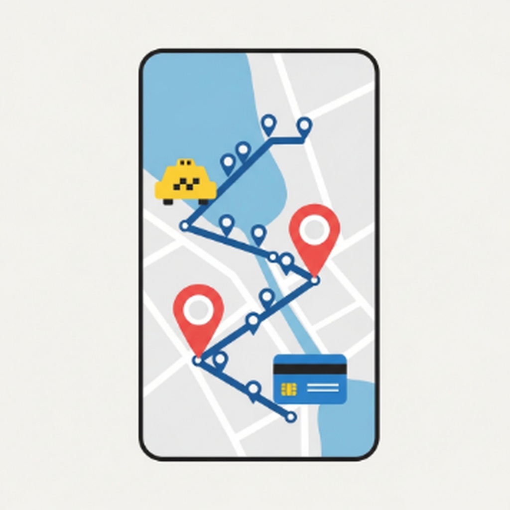 카카오택시 경유지 추가 방법 및 결제 카드 미리 등록하는 법